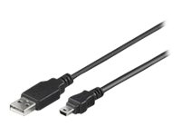 Microconnect Usbamb52, 1,8 M, Usb A, Mini-Usb B, Usb 2.0, Männlich/Männlich, Schwarz