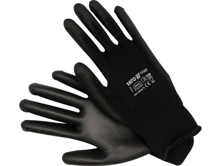 Yato Yt-7473, Haushaltshandschuhe, Schwarz, Spezifisch, 1 Stück(E), 4131 En 388, Ce, Nylon