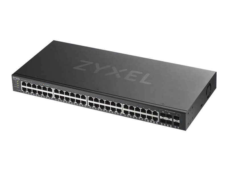 Zyxel Gs1920 48v2 Switch Smart 100 1000 + Combo Gigabit Sfp + Gigabit Sfp Monterbar Stativ
