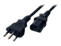 Microconnect - Strømkabel - Power Iec 60320 C13 Til Cei 23-16/Vii (Han) - 1.8 M - Sort - Italien