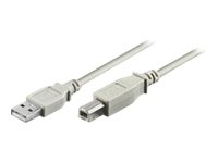 Microconnect Usbab2, 1,8 M, Usb A, Usb B, Usb 2.0, Männlich/Männlich, Weiß