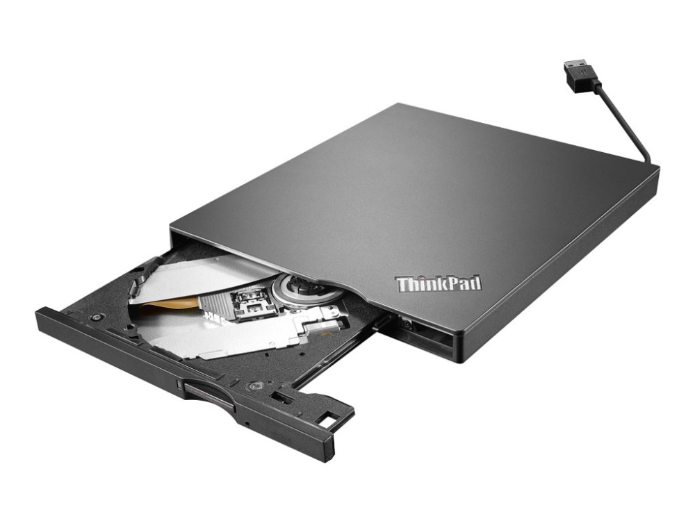 Lenovo ThinkPad UltraSlim USB DVD Burner - Disk drev - DVD±RW (±R DL) / DVD-RAM - USB 3.0 - ekstern
