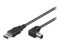 Microconnect Usbab05angled, 0,5 M, Usb A, Usb B, Usb 2.0, Männlich/Männlich, Schwarz