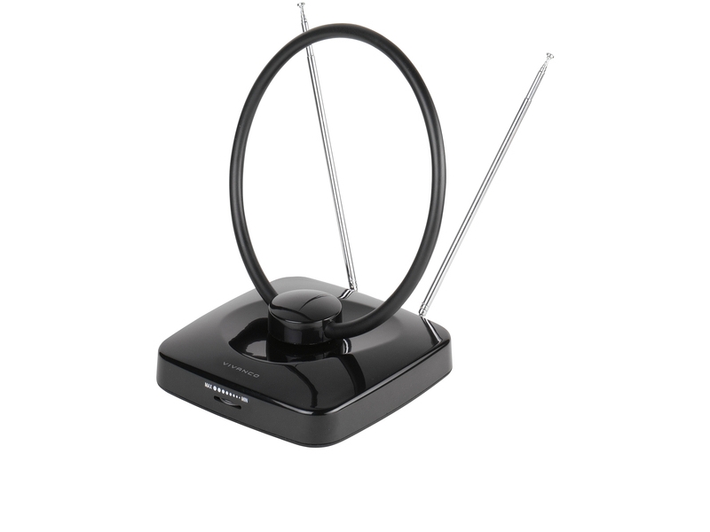 Vivanco TVA 3040, inomhus, Svart, 1,5 m, DVB-T, DVB-T2, DAB, DAB+, FM, VHF | TV, Ljud & Bild - TV & Hemmabio - TV Tillbehör | GameStuff