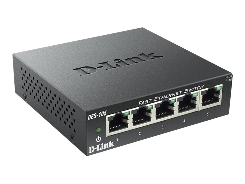 D-Link Des-105, Unmanaged, L2, Vollduplex