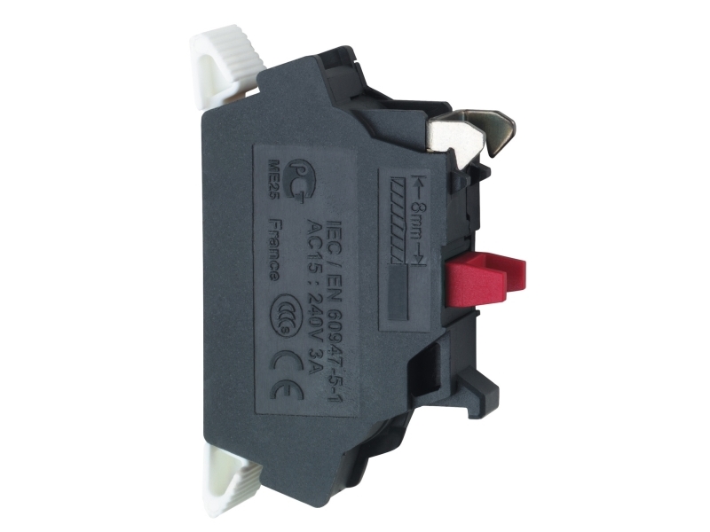 Schneider Electric ZBE1025, Svart, IP20, 4 styck | EL Artiklar - Elcentral - Tryckknapp & signallampa | GameStuff