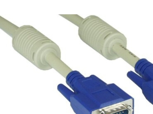 Inline 17717, 10 M, Vga (D-Sub), Vga (D-Sub), Beige, Guld, Hanstik/Hanstik