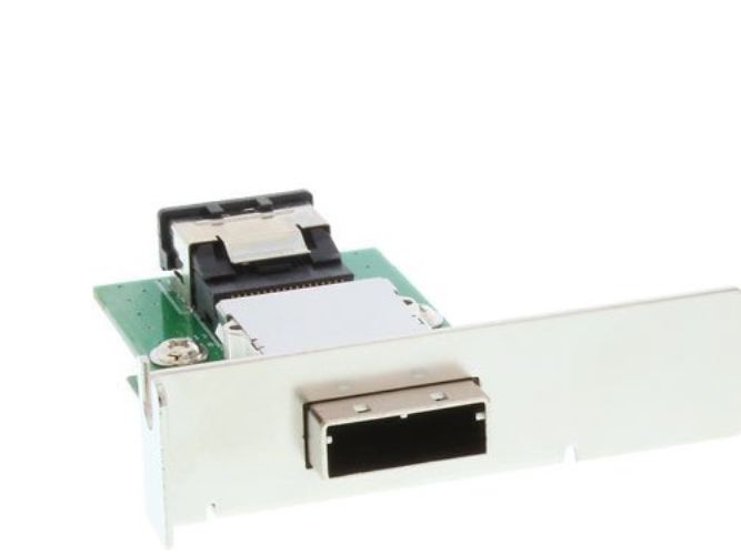 Inline Sas Low Profile Slotblech, Ext. Sff-8088 Auf Int. Sff-8087, Scsi, Sas, Niedriges Profil, 83 Mm, 90 Mm, 17 Mm
