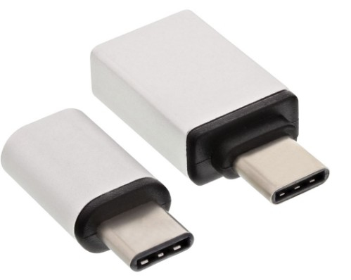 Inline 35809, Usb 3.1 C, Micro-Usb + Usb3.0 A, Aluminium