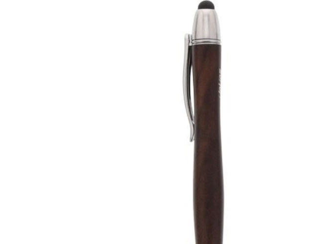 Inline Woodpen, Stylus-Stift Für Touchscreens + Kugelschreiber, Walnuss/Metall, Walnuss, Metall, 30 G, 15 Mm, 135 Mm, 15 Mm