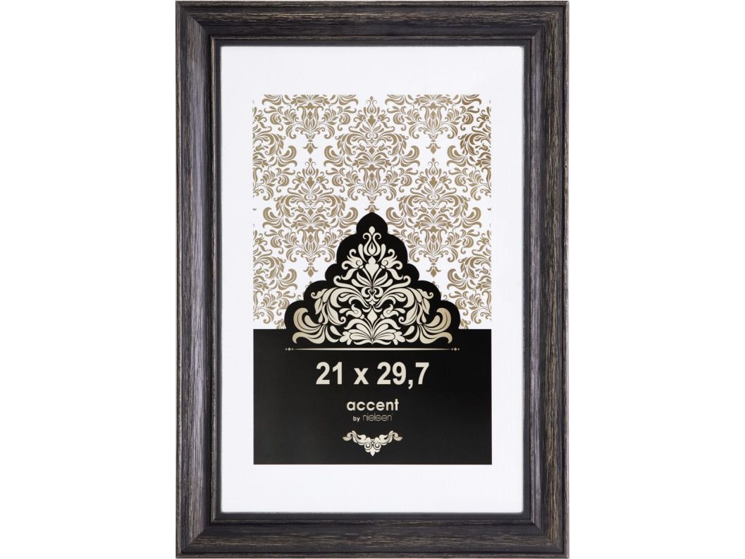 Nielsen Accent Vintage 21X29.7 Holz Schwarz Din A4 3221103 - Bürokleinmaterial