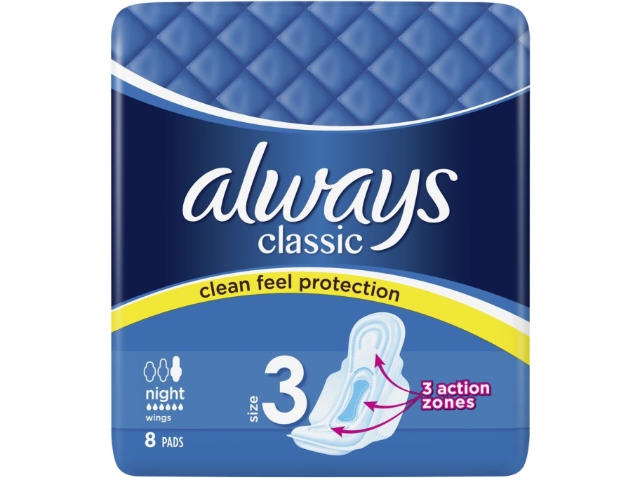 Always Classic Night trosskydd med vingar 8 st | N - A | GameStuff