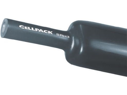 Cellpack krymperør vægtykt med lim sort 4-16/1000mm SRH3 (135860)