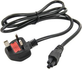 4World Computer-Netzkabel, Englischer Stecker 1,5M (08232-Uk)