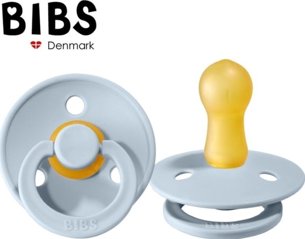 Se Bibs Bibs Baby Blue M Pacifier Calming Hevea Rubber hos Computersalg.dk