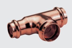 Conex reducerende kobber-T-stykke i serie B Press 18 x 15 x 15 mm (P513001815018)