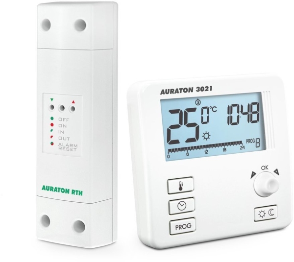 Auraton 3021 RTH Programmerbar ugentlig trådløs temperaturregulator