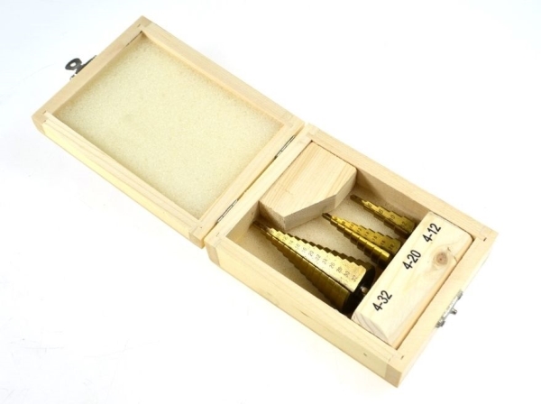 Grąžtas Aw-Tools Awtools Hss-Tin Step Grąžiai 3 Vnt. / 4-12Mm / 4-20Mm / 4-32Mm
