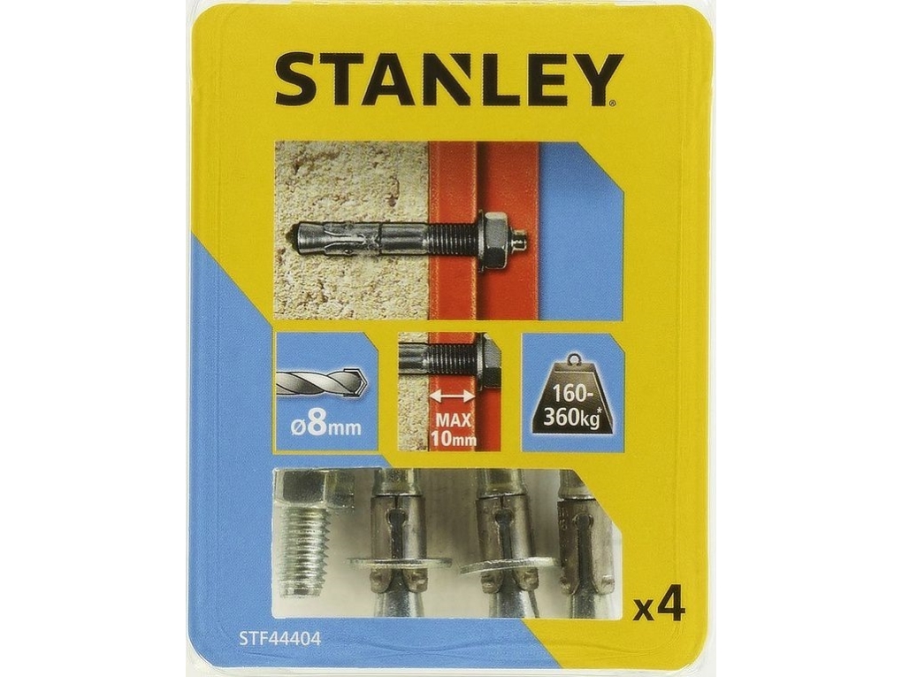 Stanley Gennemgående Ankre Fatmax Stål Mekaniske 8 X 65 Mm, 4 Stk. (Stf44404-Xj)