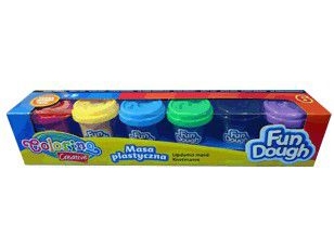 Colorino Kinder-Plastikbrei 6 Farben