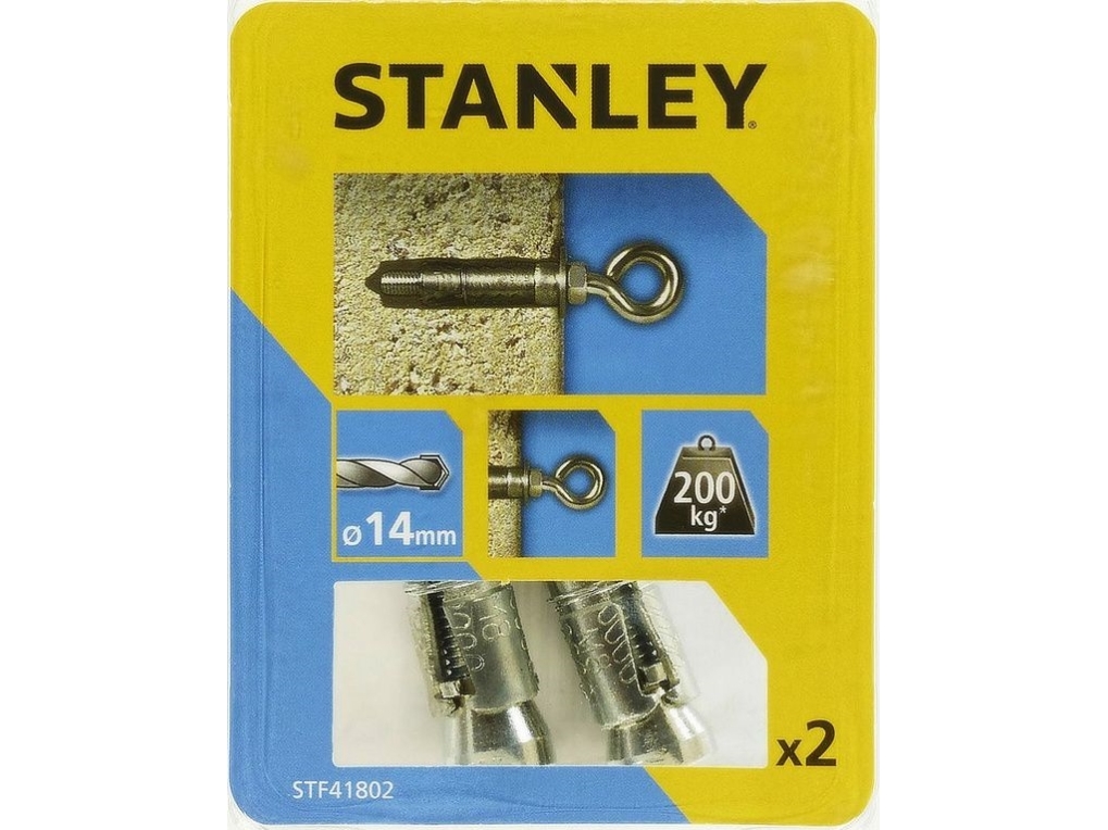 Stanley Fatmax Anker Til Massiv Materiale Med Krog 14 X 50 Mm 2 Stk. (Stf41802-Xj)