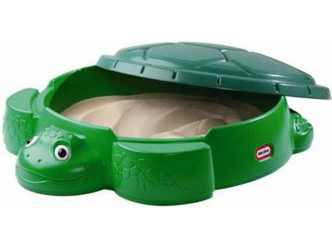 Little Tikes Go Green Turtle Sandbox, Baldakin, Andet, Plast, Blå, Grøn, Sandkasse