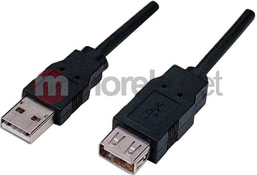 Usb-Kabel Manhattan Usb-A - Usb-A 0,5 M Sort (322904)