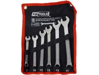 Awtools Ringschlüssel-Spannschlüssel-Set 8-17 Mm 6-Tlg. (Aw40111)