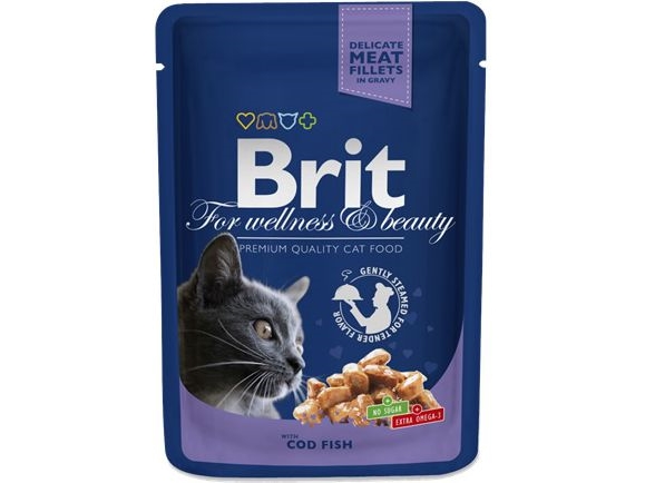 Brit Premium Katzen-Pouches Mit Kabeljau 100 G