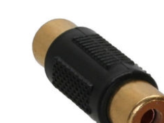 Inline Audio Adapter, Cinch Buchse An Cinch Buchse, Vergoldet, Cinch Female, Rca, Schwarz, Gold