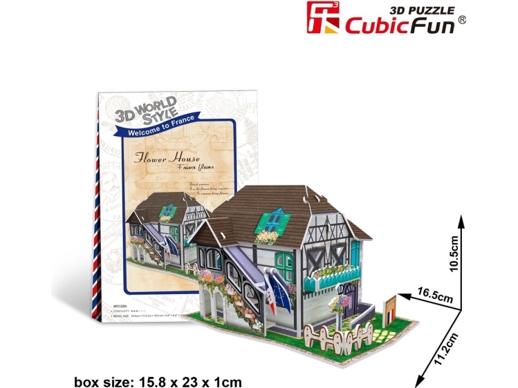 Dante 3D-Puslespil Verdens Huse – Italien Blomsterbutik (306-23120)