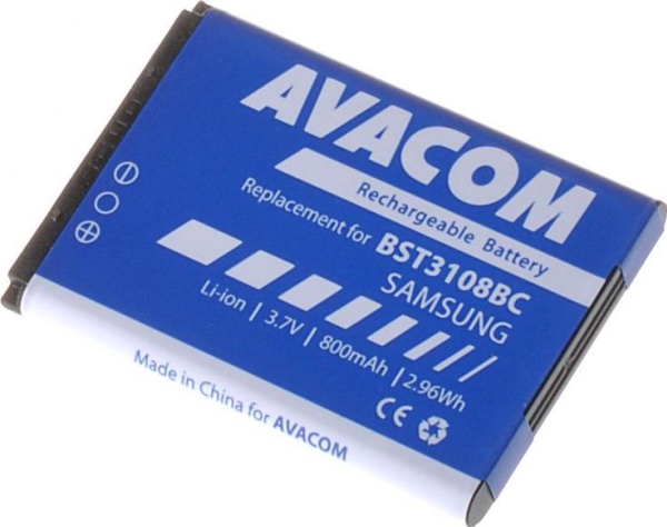 Batteri Avacom Gssa E900 S800a För Samsung X200 E250 Li Ion 3 7v 800mah Ersatter Ab463446bu