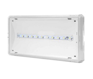 Turvavalaisin EXIT IP65 1W 1h yksipiirinen valkoinen AWEX ETE/1W/ESE/X/WH