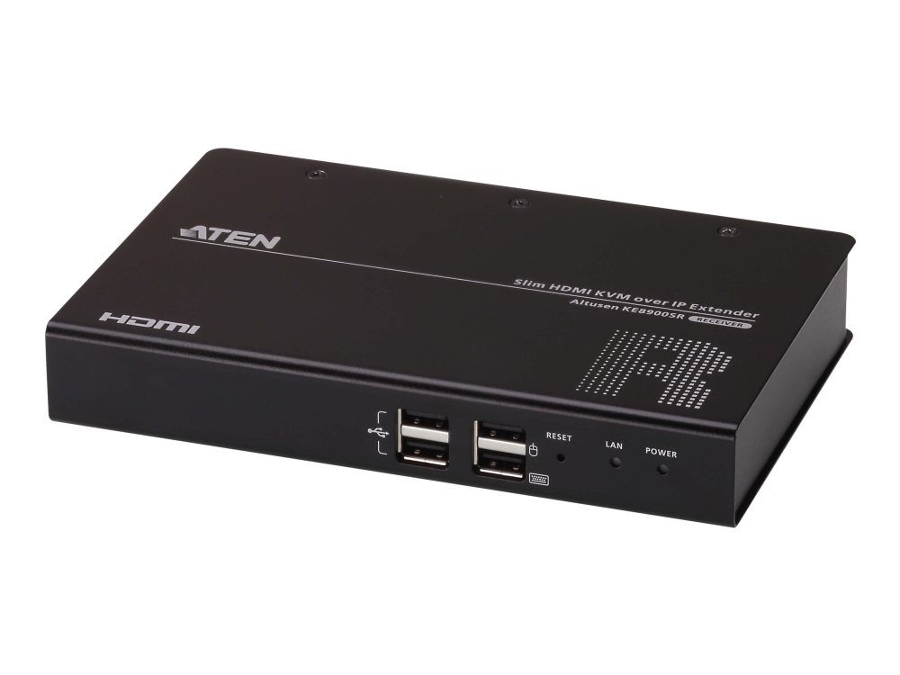 ALTUSEN KE8900SR Slim HDMI Single Display KVM over IP Receiver - Förlängare för tangentbord/video/mus/seriell/USB - mottagare - HDMI - USB | Datortillbehör - KVM & Switchar - Switchar | GameStuff