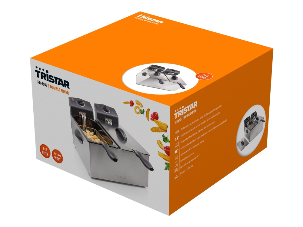Tristar FR-6937 - Fritös - 6 liter - 3.6 kW | Köksapparater - Köksmaskiner - Fritös | GameStuff