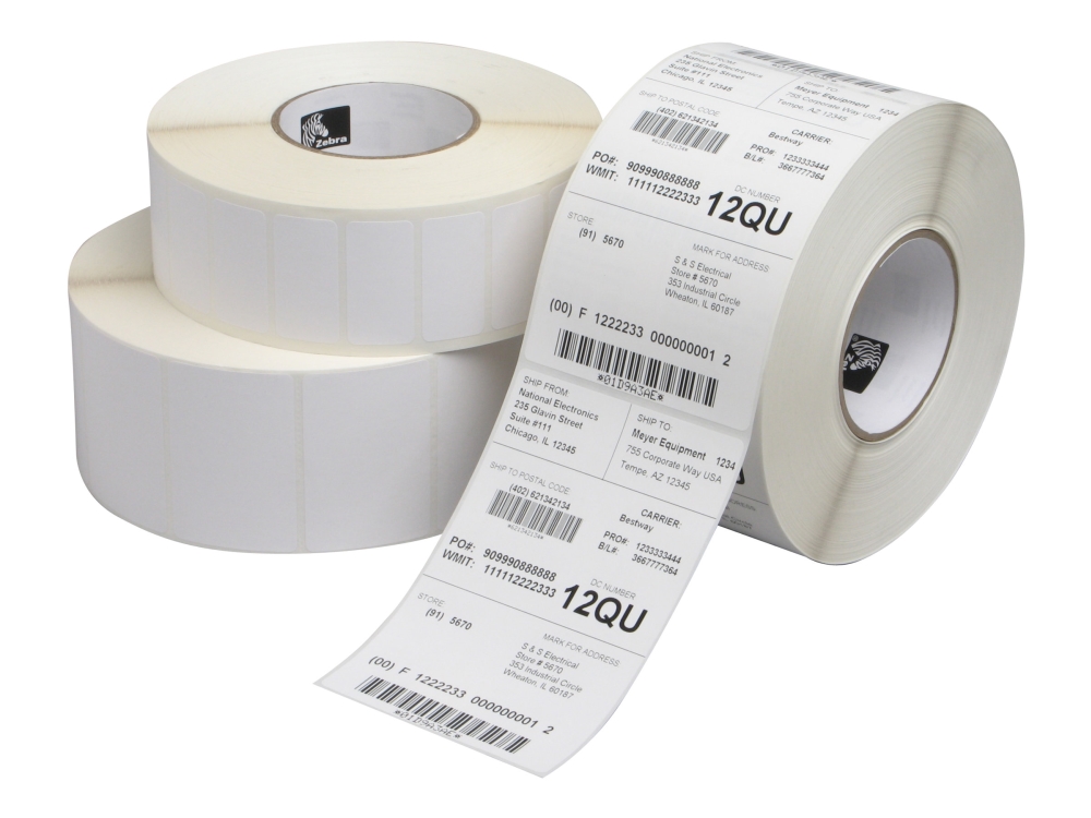 Zebra Z-Perform 1000T - Papper - permanent häftning - obestruket - 100 x 100 mm 6680 etikett (er) (4 rulle/rullar x 1670) etiketter - för Zebra 110, 140, 220, Z4Mplus, Z6MPlus, ZM400, ZM600 Xi Series 140, 170 Z Series ZM600 | Datorkomponenter - Kylning & moddning - CPU Kylning | GameStuff