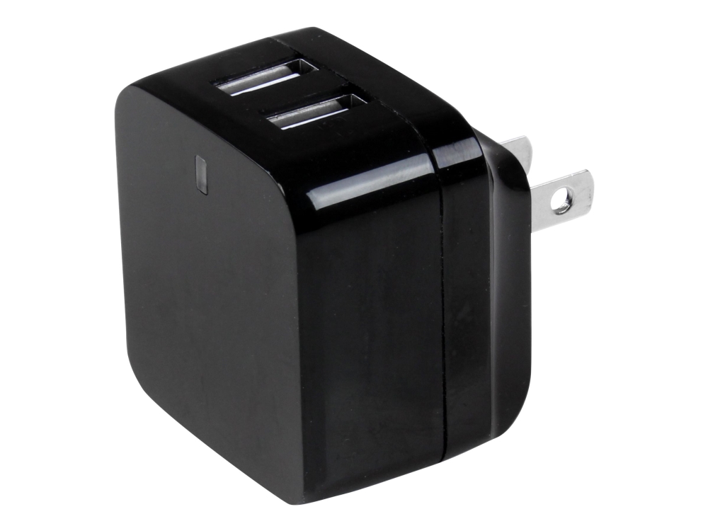 Startech.Com Travel Usb Wall Charger - 2 Port - Black - Universal Travel Adapter - International Power Adapter - Usb Charger (Usb2pacbk) - Strømforsy
