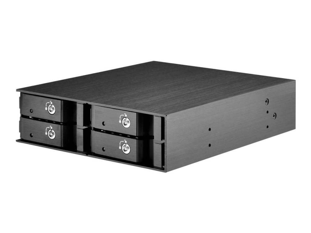 SilverStone FS204 - Hus til lagringsenhed - 2.5 - 5.25 til 4 x 2.5 - lajittelu