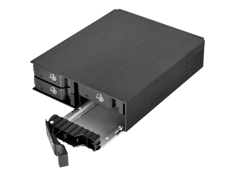 Silverstone Fs204 - Hus Til Lagringsenhed - 2.5" - 5.25" Til 4 X 2.5" - Sort