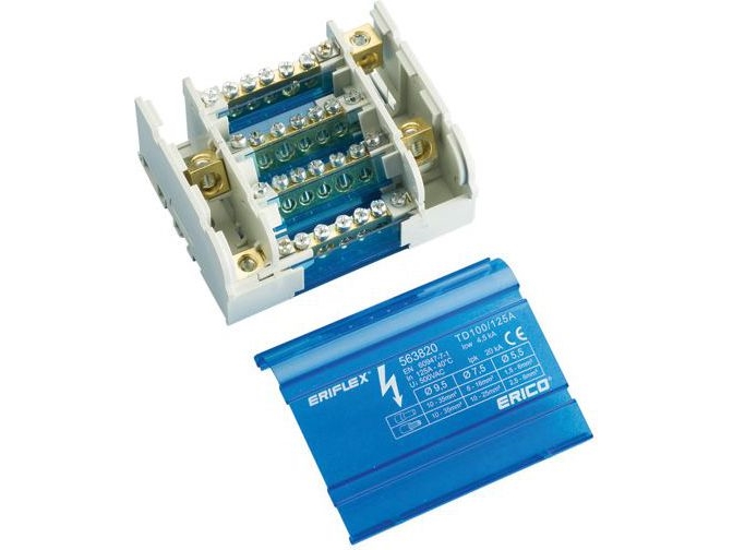 Jakelut blok 100A 4P 1I35 1U16 5U6