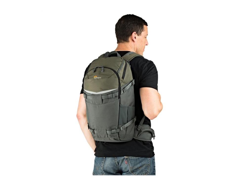 Lowepro Flipside Trek Bp 350 Aw, Rucksackhülle, Jede Marke, Dslr, Schultergurt, Grün, Grau