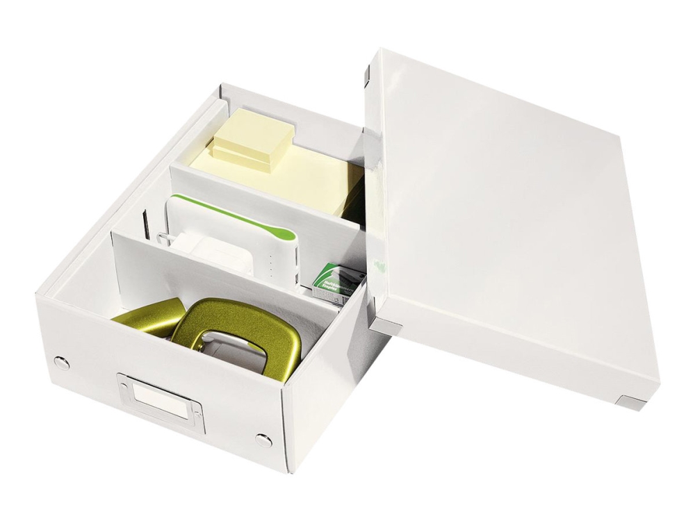 Leitz Click & Store WOW Small organiseringsboks, 84% recirkuleret karton Hvid