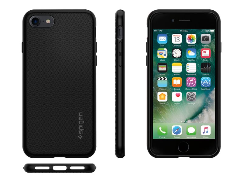 Spigen Liquid Armor, Cover, Apple, Iphone 7, 11,9 Cm (4.7"), Schwarz