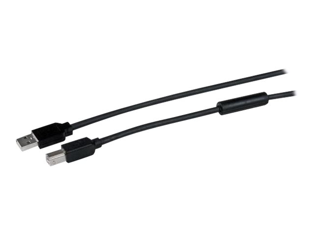 Startech.Com 15 M Aktives Usb-A Auf Usb-B Kabel - M/M - Usb 2.0 A Zu B Kabel - Druckerkabel - Usb Verlängerungskabel - Schwarz, 15 M, Usb A, Usb B, U