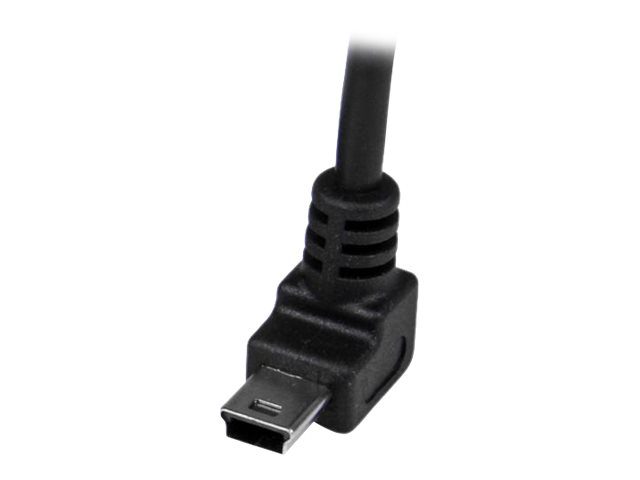 Startech.Com 1M Usb Auf Mini Usb Anschlusskabel Gewinkelt - Usb A Zu Mini B Kabel, 1 M, Usb A, Mini-Usb B, Usb 2.0, Männlich/Männlich, Schwarz