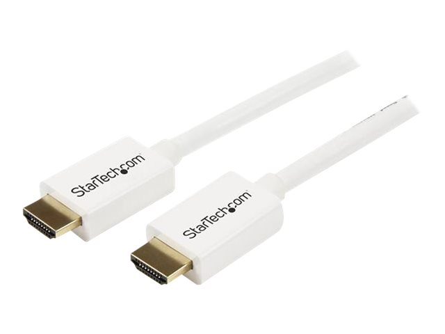 Startech.Com 3M High-Speed-Hdmi-Kabel - Ultra Hd 4K X 2K Hdmi Cl3 Kabel Zur Installation In Wänden (St/St) - Weiß, 3 M, Hdmi Typ A (Standard), Hdmi T