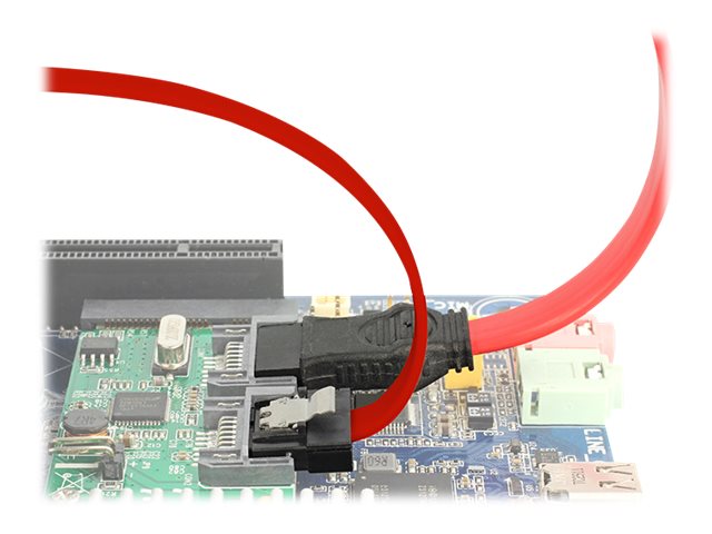 Delock 0.5M Sata Iii, 0,5 M, Sata Iii, Sata 7-Pin, Sata 7-Pin, Männlich/Männlich, Rot