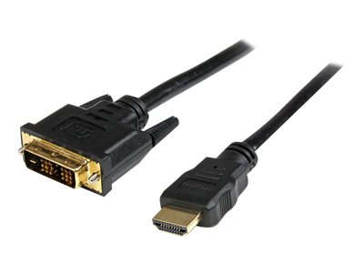 Startech.Com 0.5M Hdmi Auf Dvid Kabel M/M - Adapterkabel - Dvi-D Stecker Auf Hdmi Stecker - 50 Cm - Doppelt Geschirmt - Schwarz