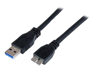 Startech.Com 1M Zertifiziertes Usb 3.0 Superspeed Kabel A Auf Micro B - Schwarz, 1 M, Usb A, Micro-Usb B, Usb 3.2 Gen 1 (3.1 Gen 1), 5000 Mbit/S, Sch