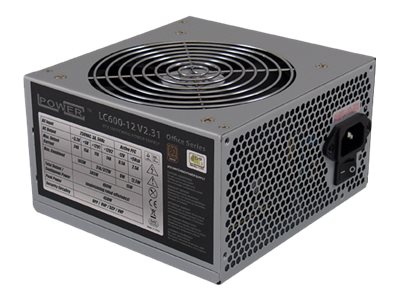 Lc-Power Lc600-12 V2.31, 400 W, 230 V, 450 W, 50 Hz, 3 A, +12V1,+12V2,+3.3V,+5V,+5Vsb,-12V